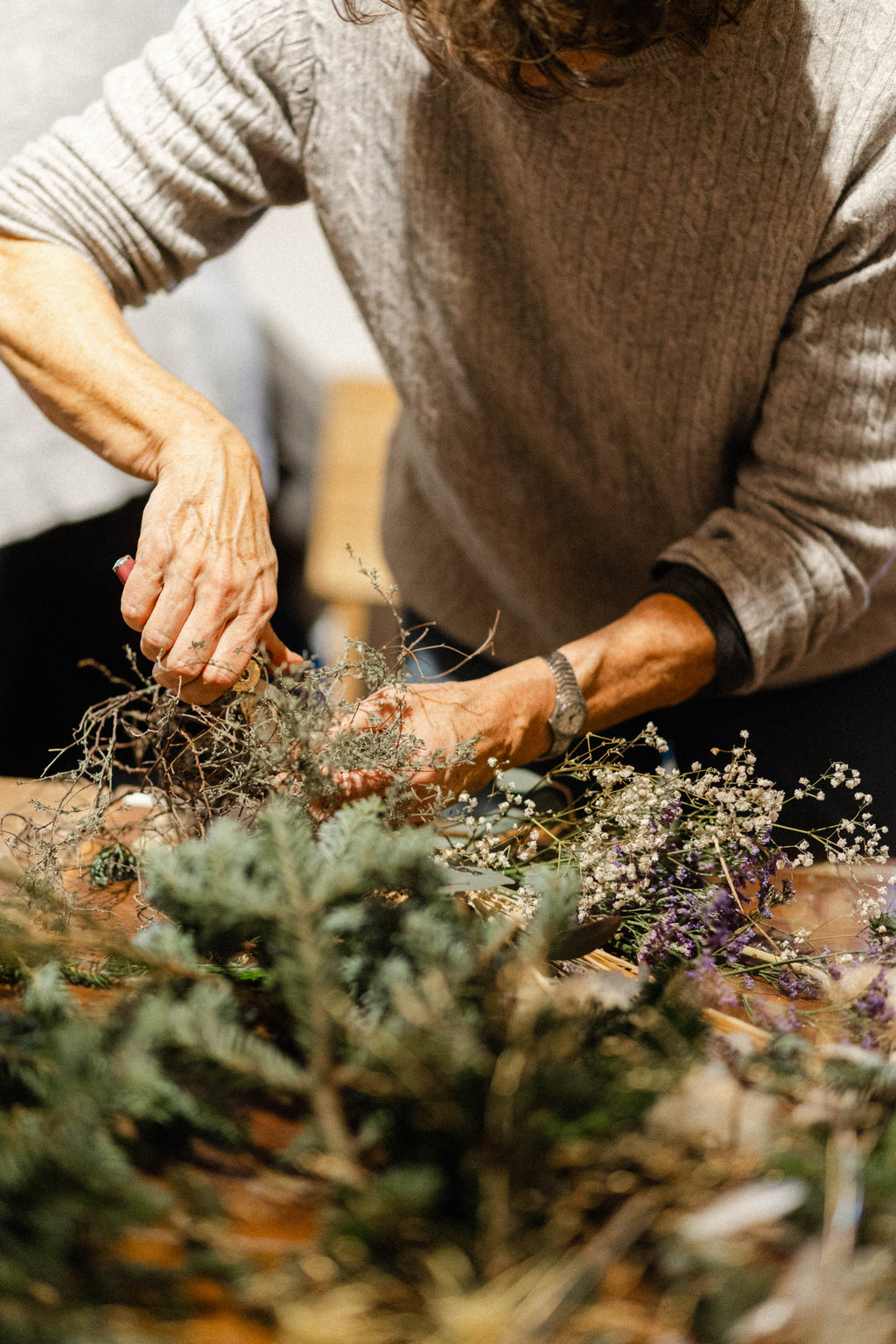 Christmas wreath workshop