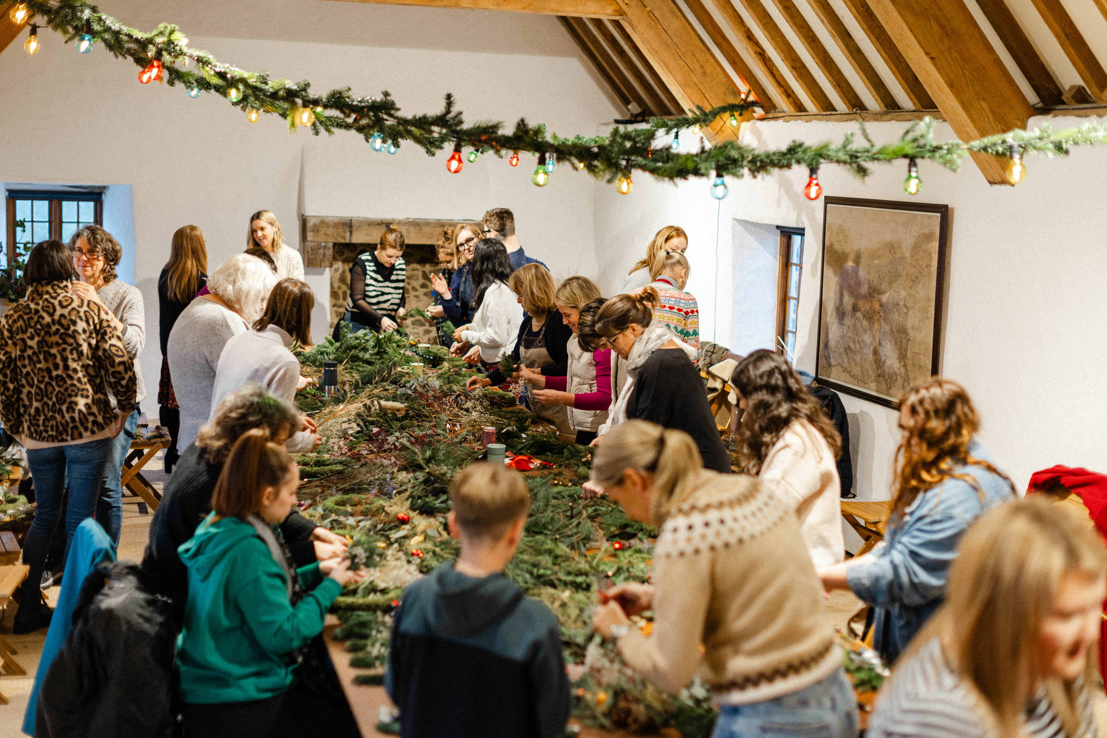 Christmas wreath workshop
