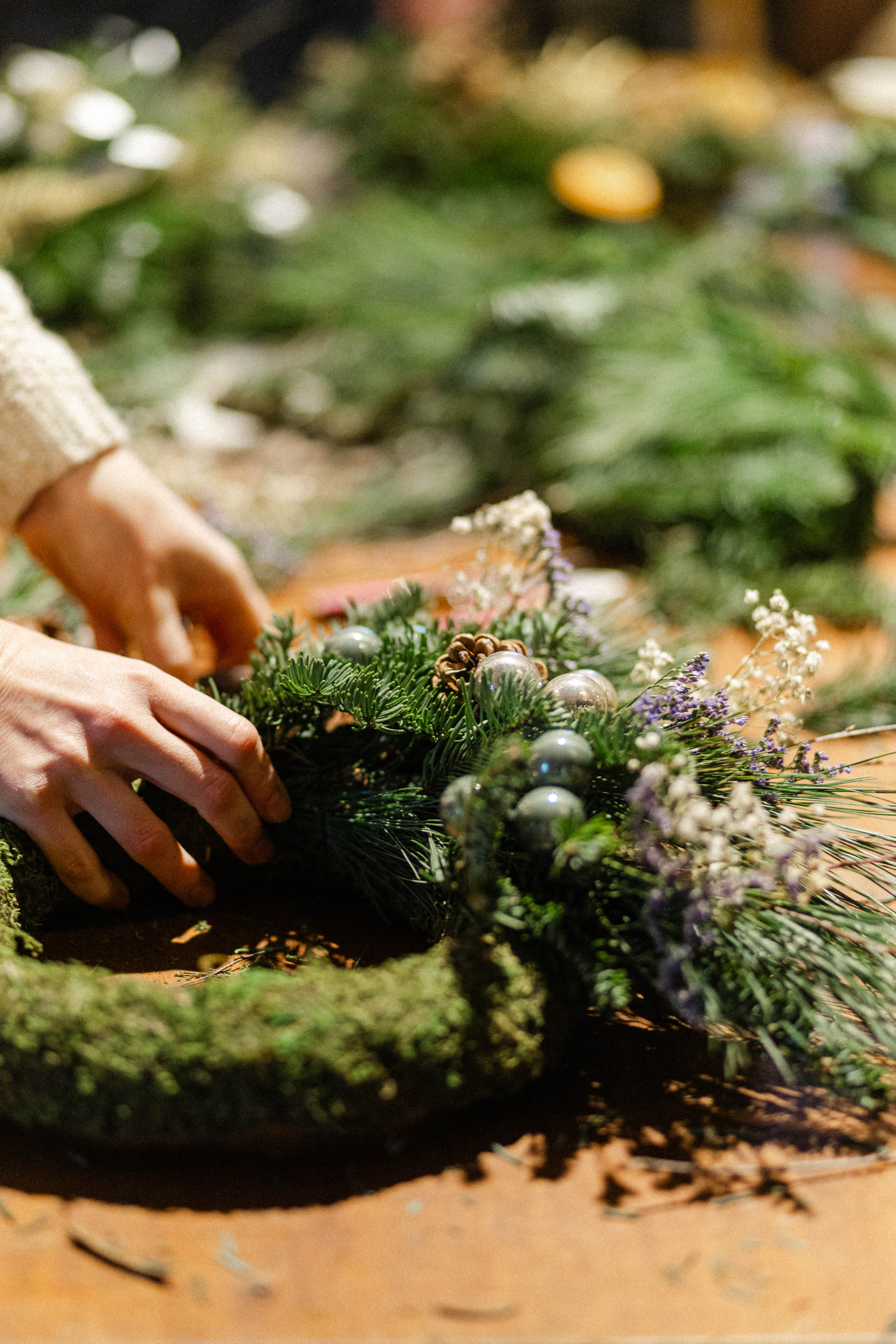 Christmas wreath workshop