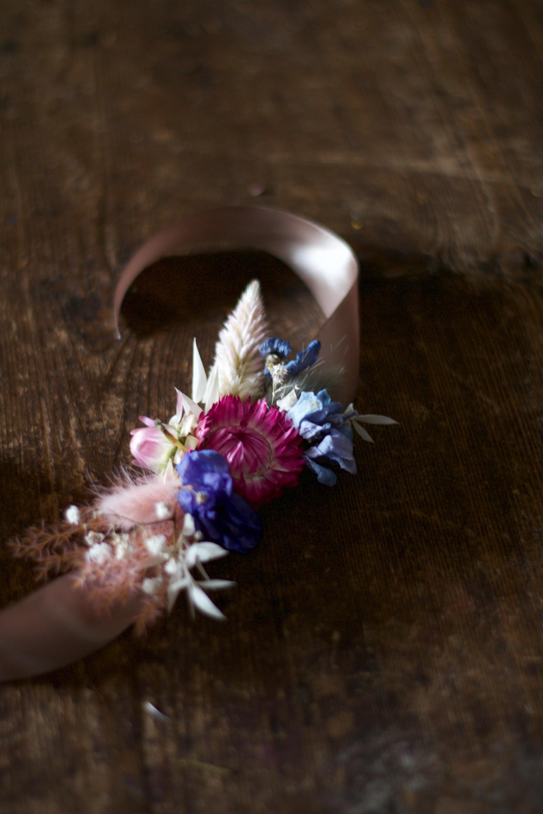 tiger lily wrist corsage Dried wrist corsage – Tiger Lily