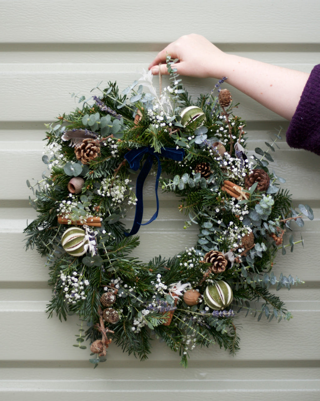 White Christmas wreath