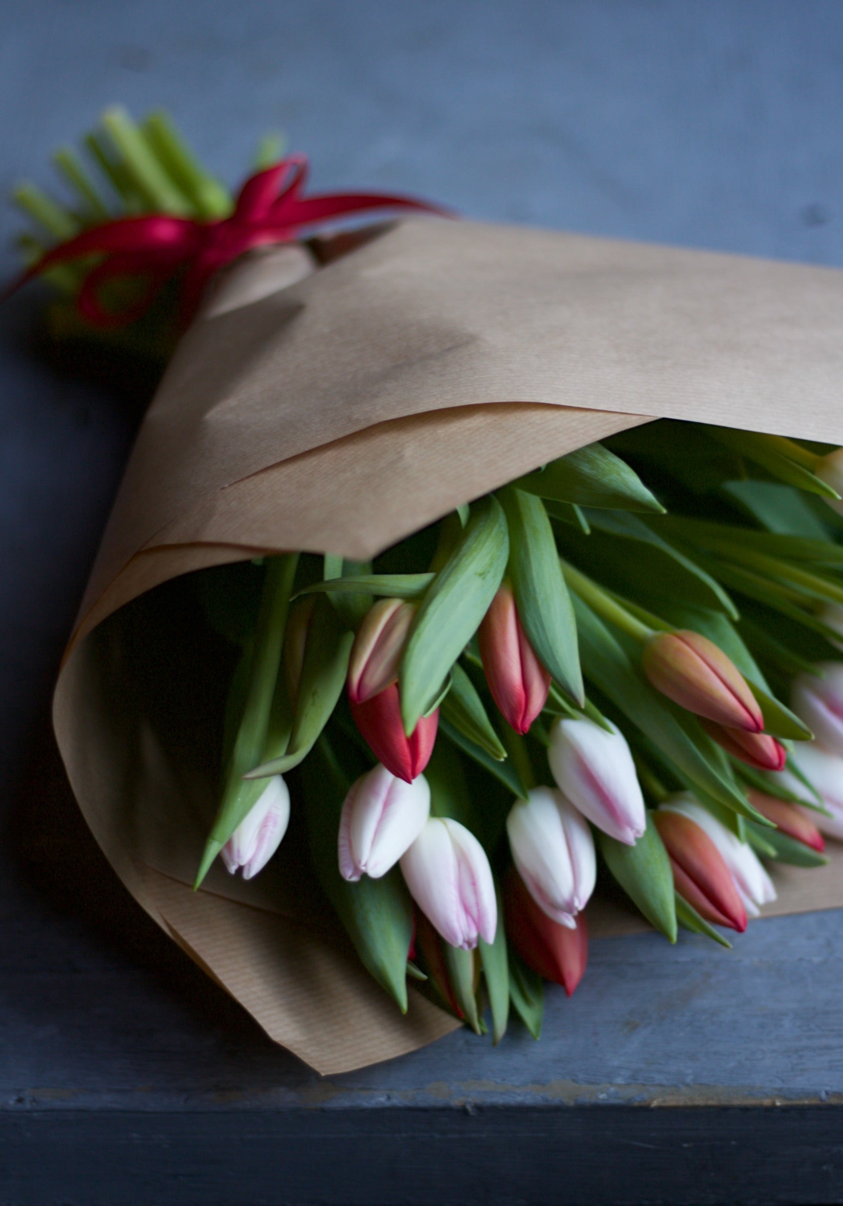 A bunch of tulips