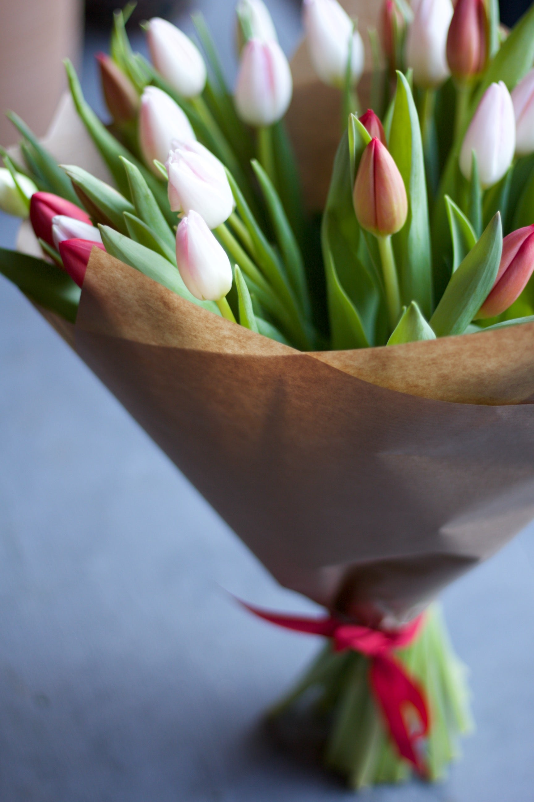 A bunch of tulips